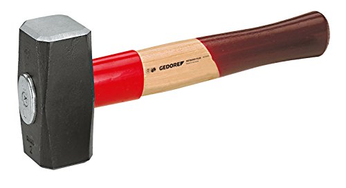 GEDORE Fäustel Rotband-Plus mit Hickorystiel, 1250 g, 1 Stück, 620 H-1250