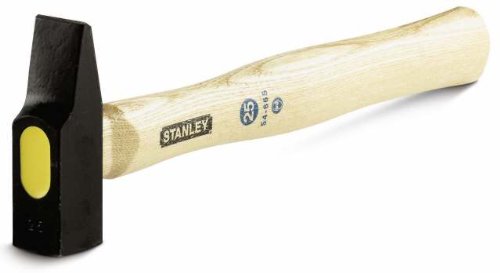Stanley Schreinerhammer mit Holzstiel (französische Form, 250 g Kopfgewicht, 25 mm Kopfabmessung) 1-54-665