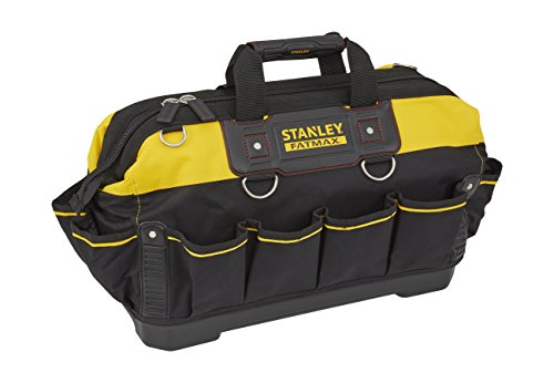 Stanley FatMax Werkzeugtasche (18 Zoll, wassserdichter Boden, ergonomischer Gummihandgriff, Denier Nylon) 1-93-950
