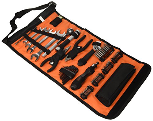 Black+Decker Rolltasche (mit Autowerkzeugzubehör, Taschenlampe, Schrauberklingen, Bits, Handwerkzeuge) A7144