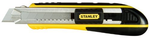 Stanley FatMax Cutter (mit Magazin, 18 mm Klingenbreite, 180 mm Länge, rostfreie Klingenführung, Klingen-Nachschub) 0-10-481