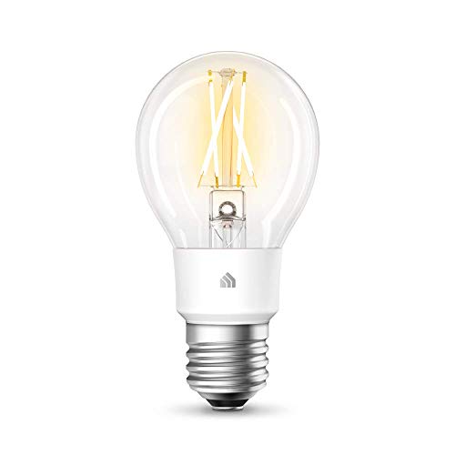TP-Link KL50 Kasa Smart WLAN Filament Glühbirne, Lampe mit E27 Sockel, warmweiß, dimmbar, 7W, kompatibel mit Amazon Alexa, Google Home, IFTTT, kein Hub notwendig, Schnellinstallation Kasa-App